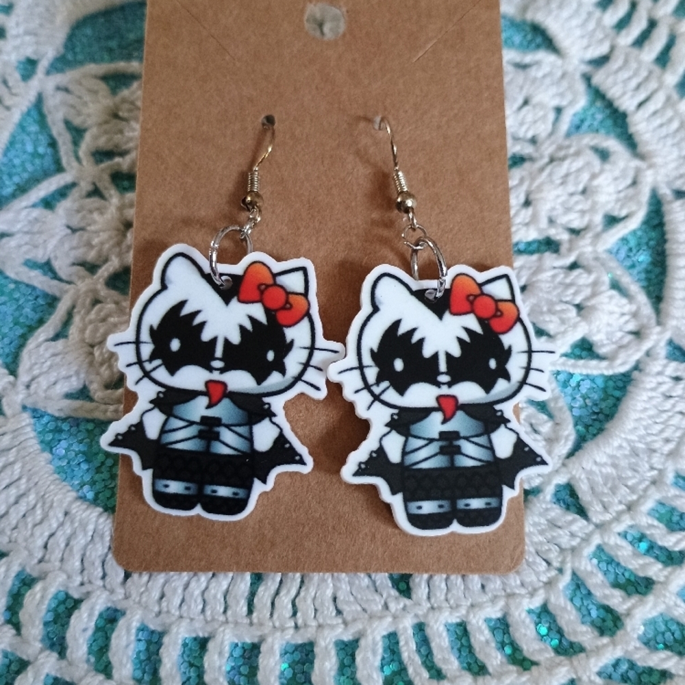 COPY - Hello Kitty Black and White Earrings